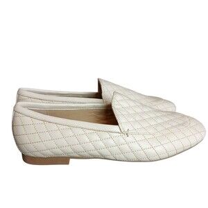 Onyx | Shoes | New Onyx Cream Quilted Loafer Flats Shoes Sz  display picture 1